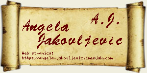Angela Jakovljević vizit kartica